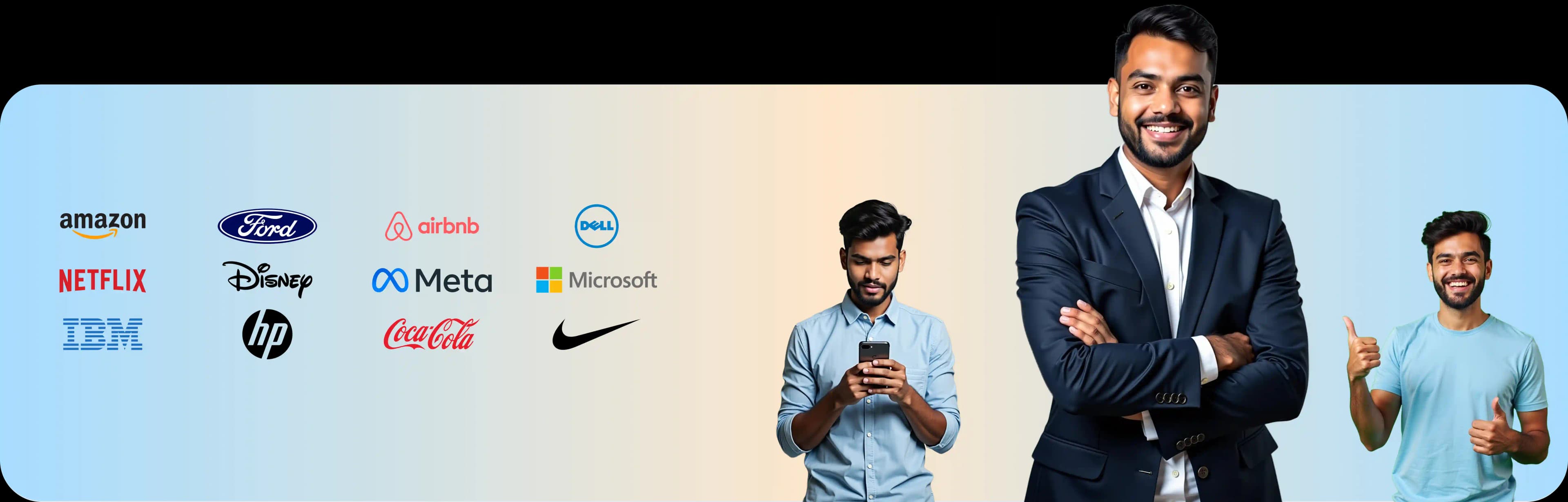 Trusted companies banner